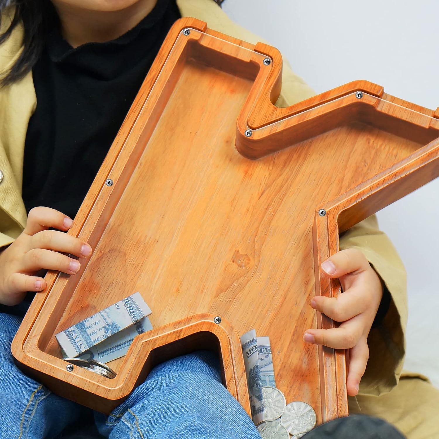 ALCANCÍA DE MADERA PERSONALIZADA SULEVALT 23 CM CON GRABADO LÁSER - 3