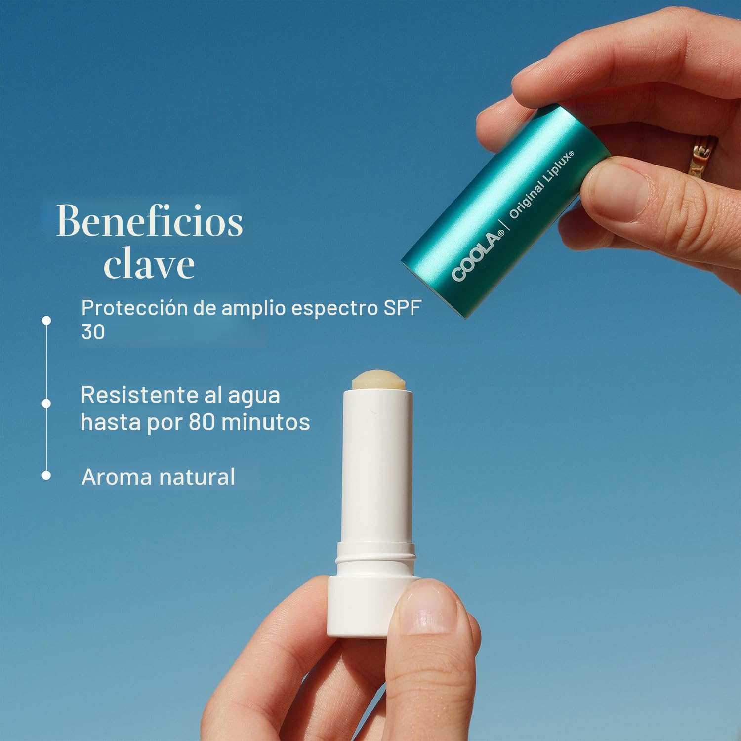 BÁLSAMO LABIAL COOLA LIPLUX SPF 30 ORGÁNICO PROTECTOR SOLAR 0.15 OZ - 4