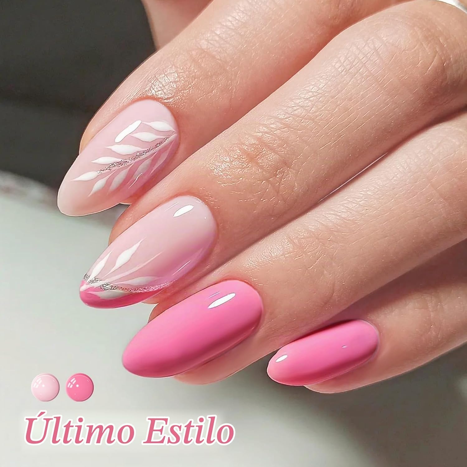 ESMALTE GEL BORN PRETTY ROSA BEBÉ NUDE SET 6 BOTELLAS 7ML - 4