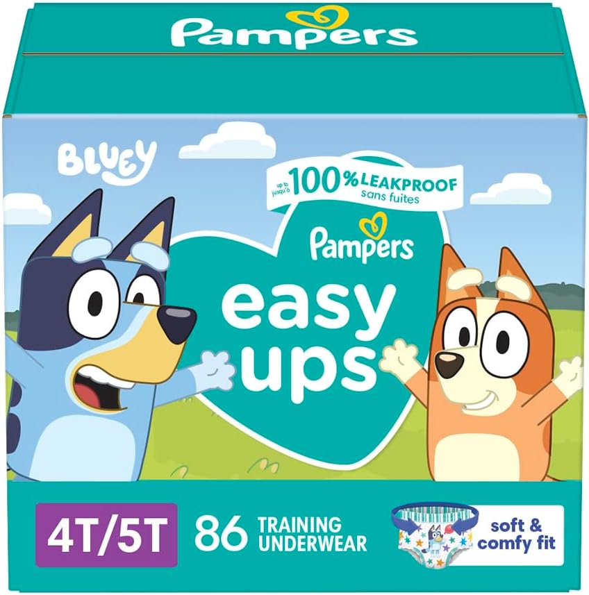 PAÑALES DE ENTRENAMIENTO PAMPERS EASY UPS TALLA 6 (4T-5T) 86 UNIDADES - 1