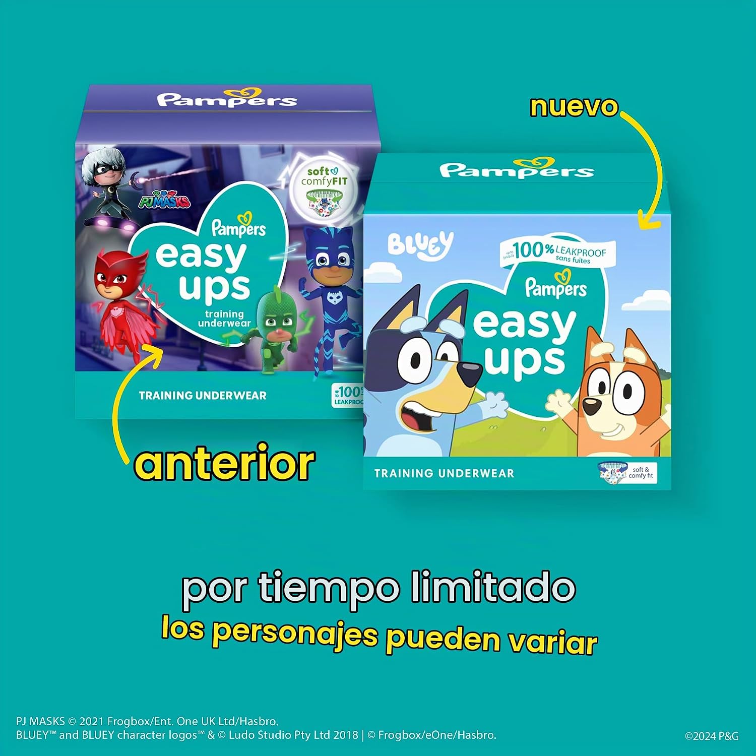 PAÑALES DE ENTRENAMIENTO PAMPERS EASY UPS TALLA 6 (4T-5T) 86 UNIDADES - 3