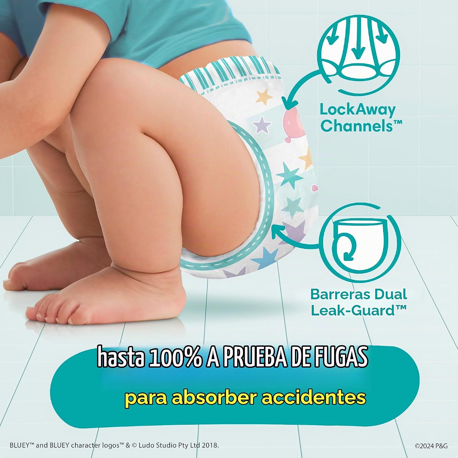 PAÑALES DE ENTRENAMIENTO PAMPERS EASY UPS TALLA 6 (4T-5T) 86 UNIDADES - 5