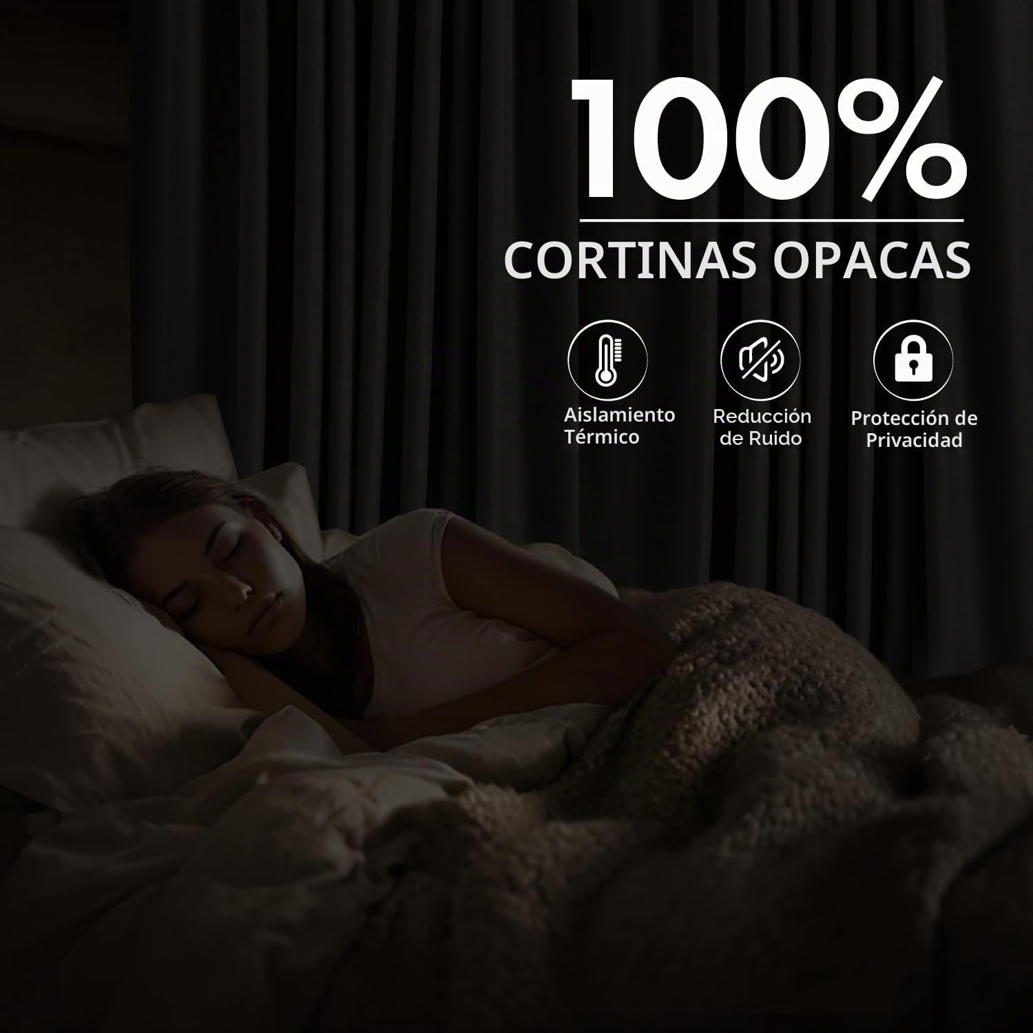 CORTINA DE TELA MIULEE 100% BLACKOUT LINEN 40 X 90 PULGADAS IVORY 2 PANELES - 2
