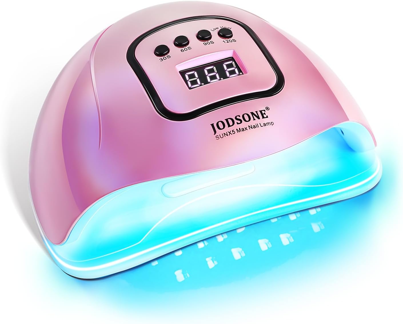 LÁMPARA UV LED JODSONE PARA UÑAS DE GEL ROSA CON 4 TEMPORIZADORES Y SENSOR AUTOMÁTICO - 1