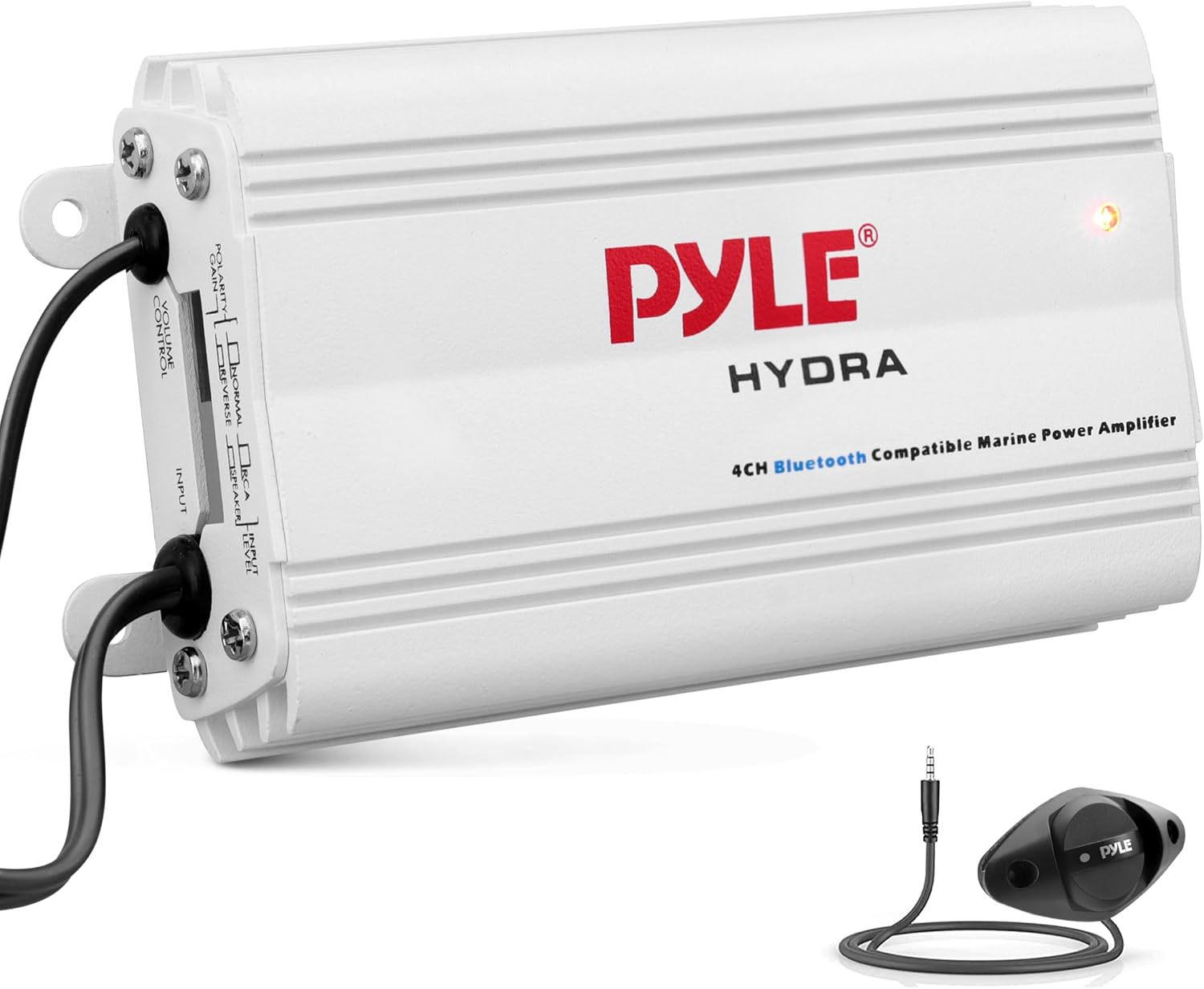 AMPLIFICADOR MARINO PYLE AUTO 4 CANALES 200W RMS BLUETOOTH BLANCO - 1