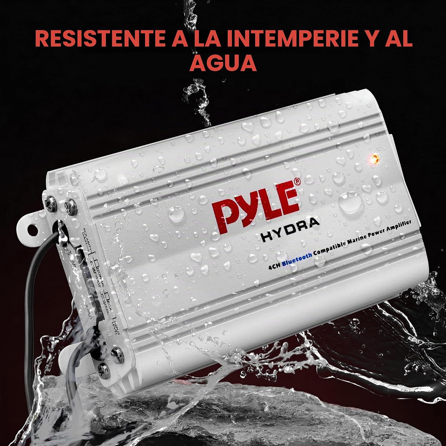 AMPLIFICADOR MARINO PYLE AUTO 4 CANALES 200W RMS BLUETOOTH BLANCO - 2