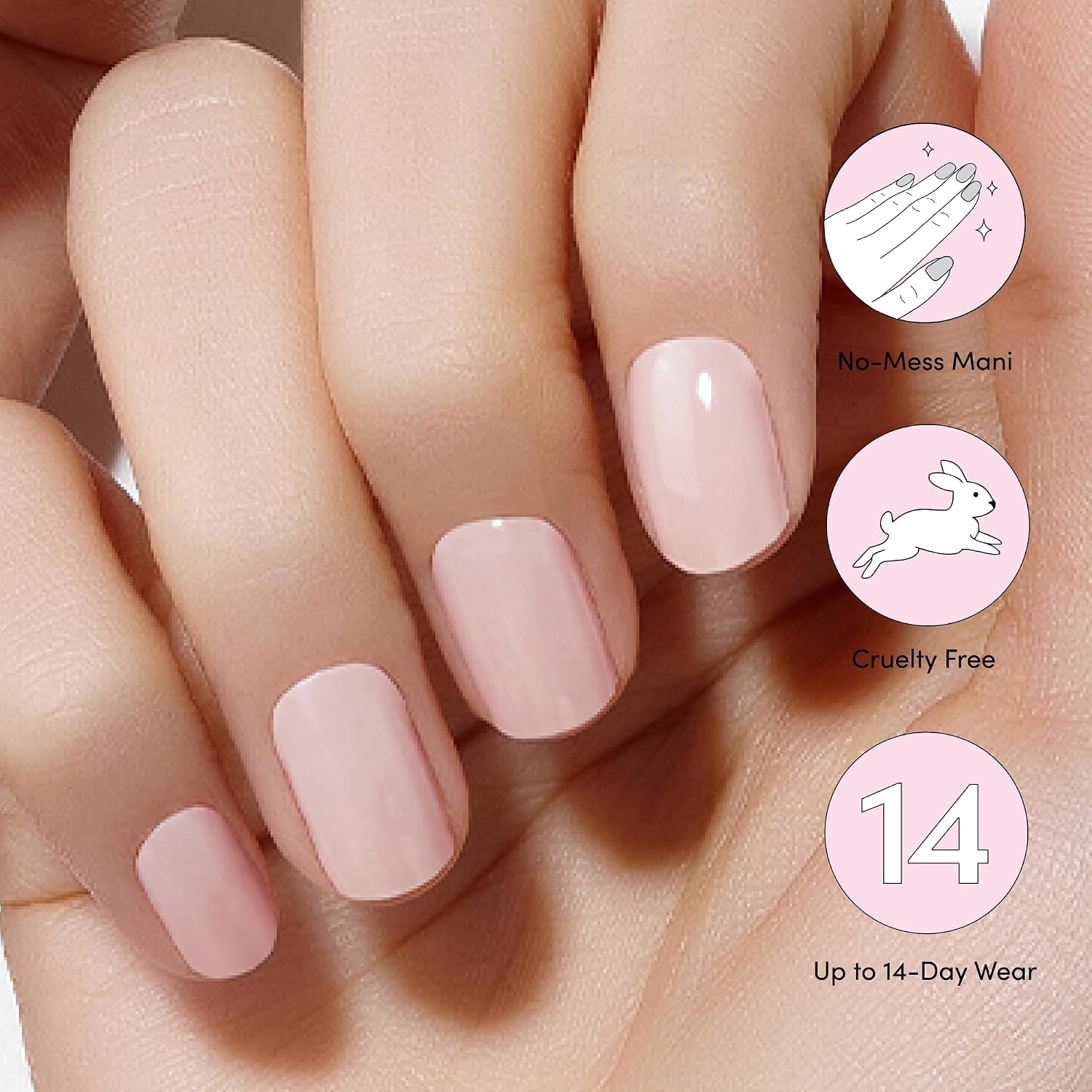 KIT DE MANICURA DASHING DIVA GLAZE PALE BLUSH CON LÁMPARA LED - 5