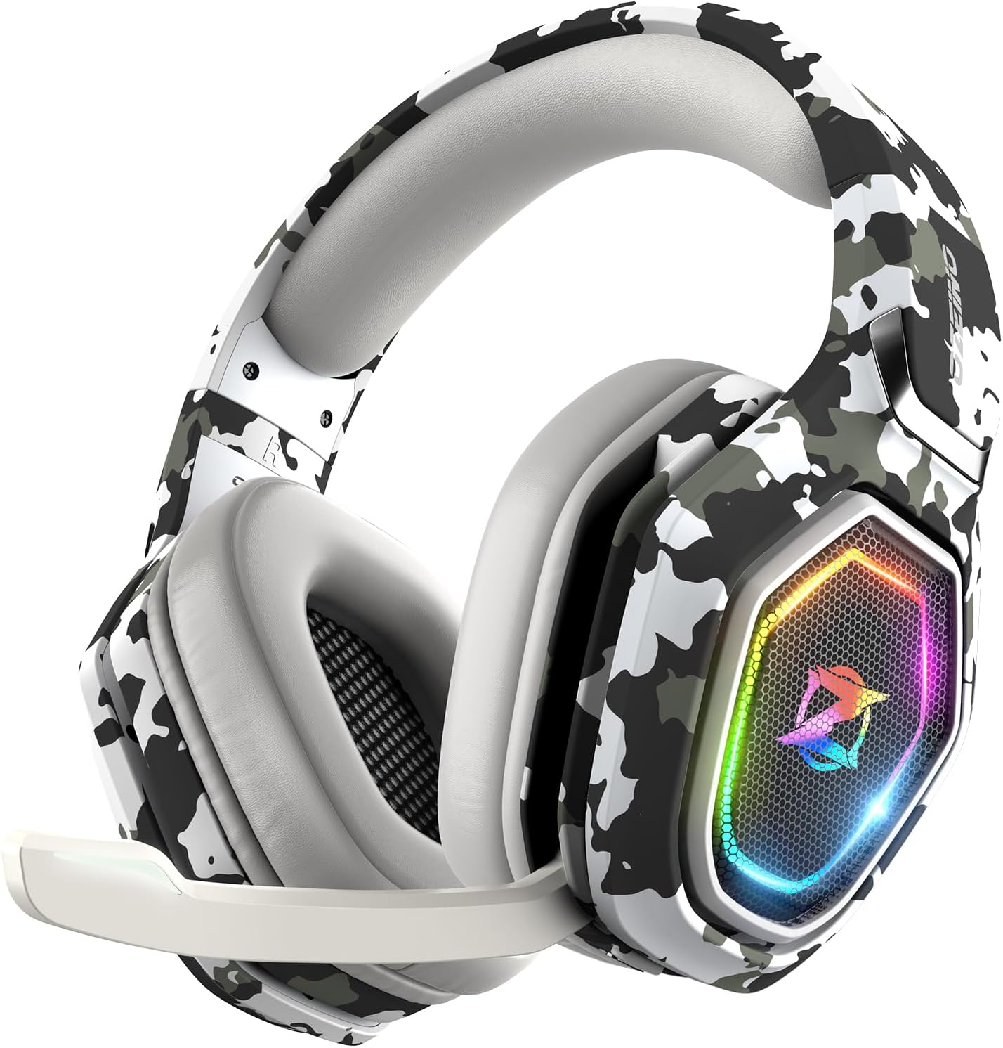 HEADSET GAMING INALÁMBRICO OZEINO PARA PS5, PS4, PC CON MICRÓFONO ABATIBLE Y BATERÍA 40 HORAS - 1