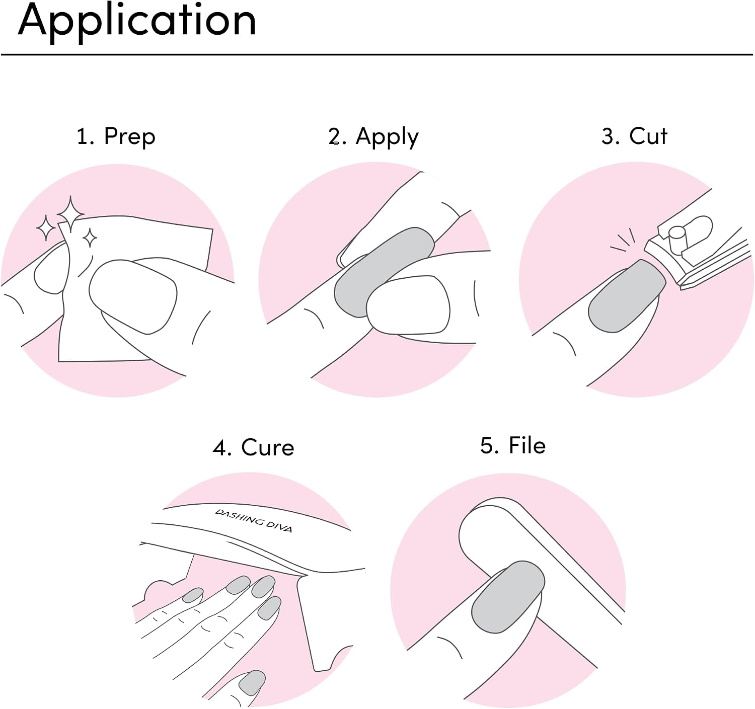KIT DE MANICURA DASHING DIVA GLAZE NAIL STARTER HOT TAMALE CON LÁMPARA LED - 2