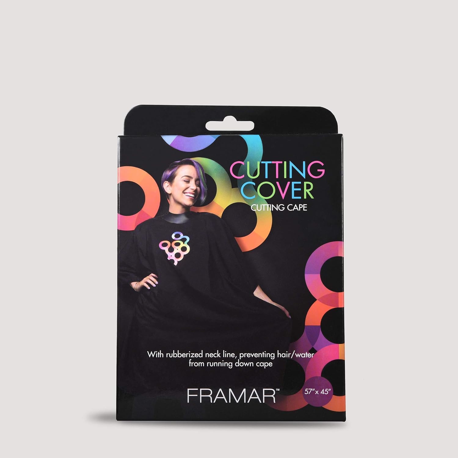 CAPA PARA CORTE DE CABELLO FRAMAR PROFESSIONAL 57' X 45' - 5