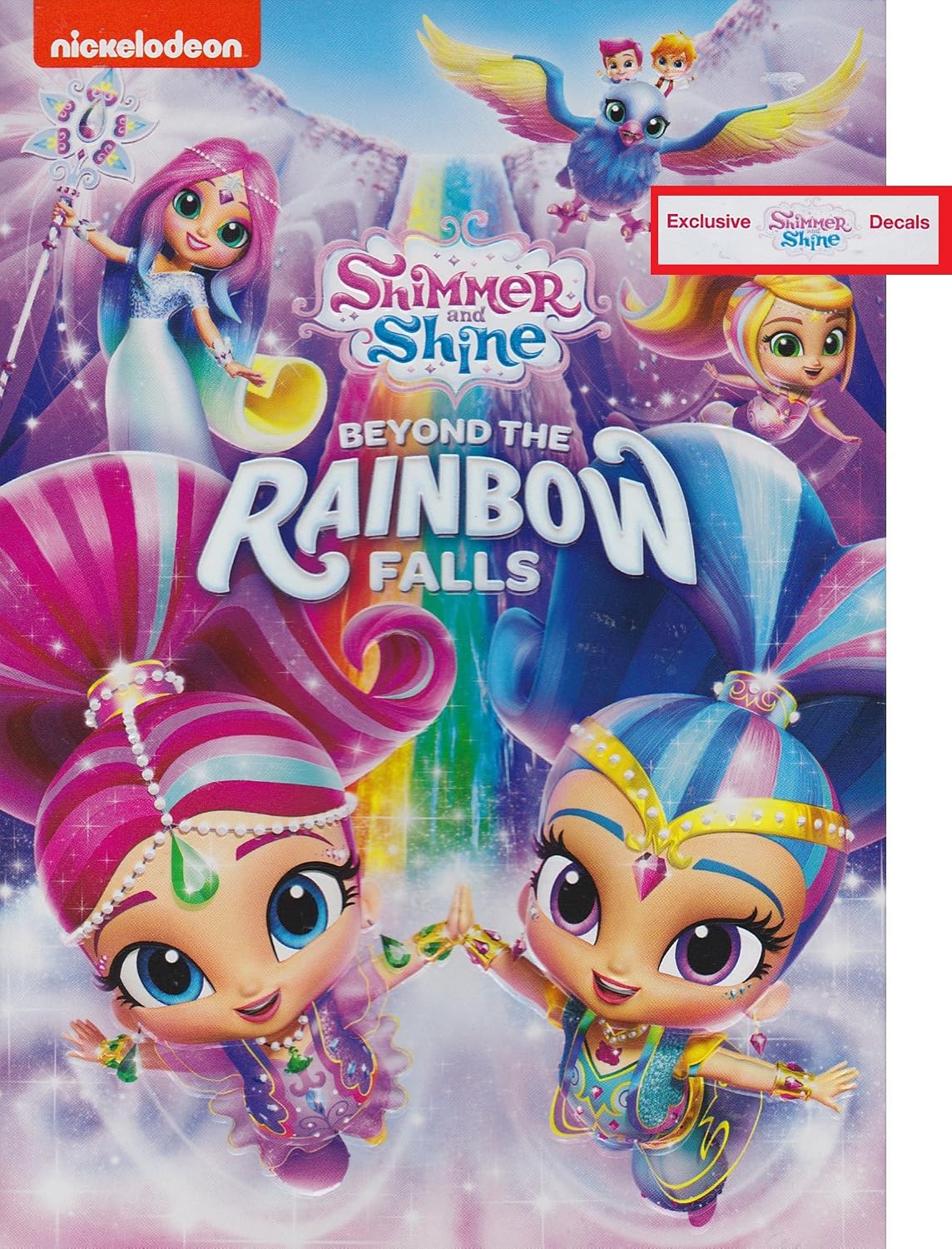 DVD SHIMMER AND SHINE BEYOND THE RAINBOW FALLS WITH DECALS - 1