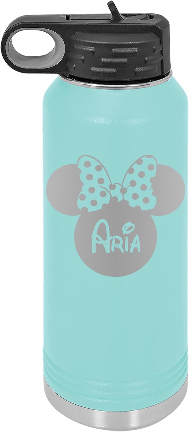 BOTELLA TÉRMICA ENGRAVELIFE MINNIE MOUSE 32 OZ ACERO INOXIDABLE NARANJA - 3