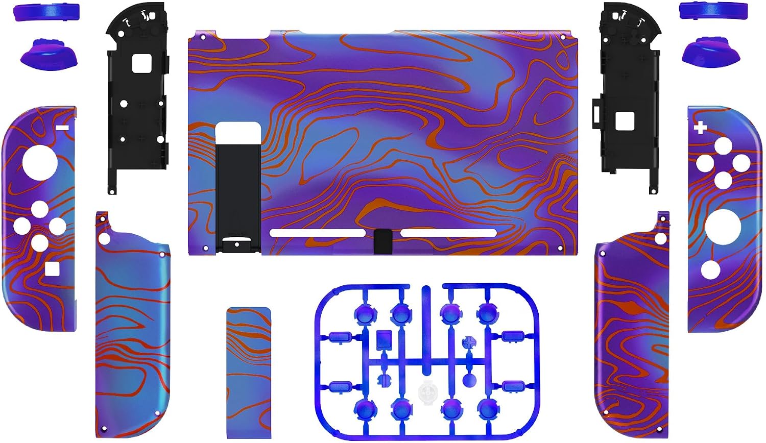 KIT DE CARCASA Y BOTONES DE REEMPLAZO EXTREMERATE PARA NINTENDO SWITCH DAMASCUSCAMO - 2