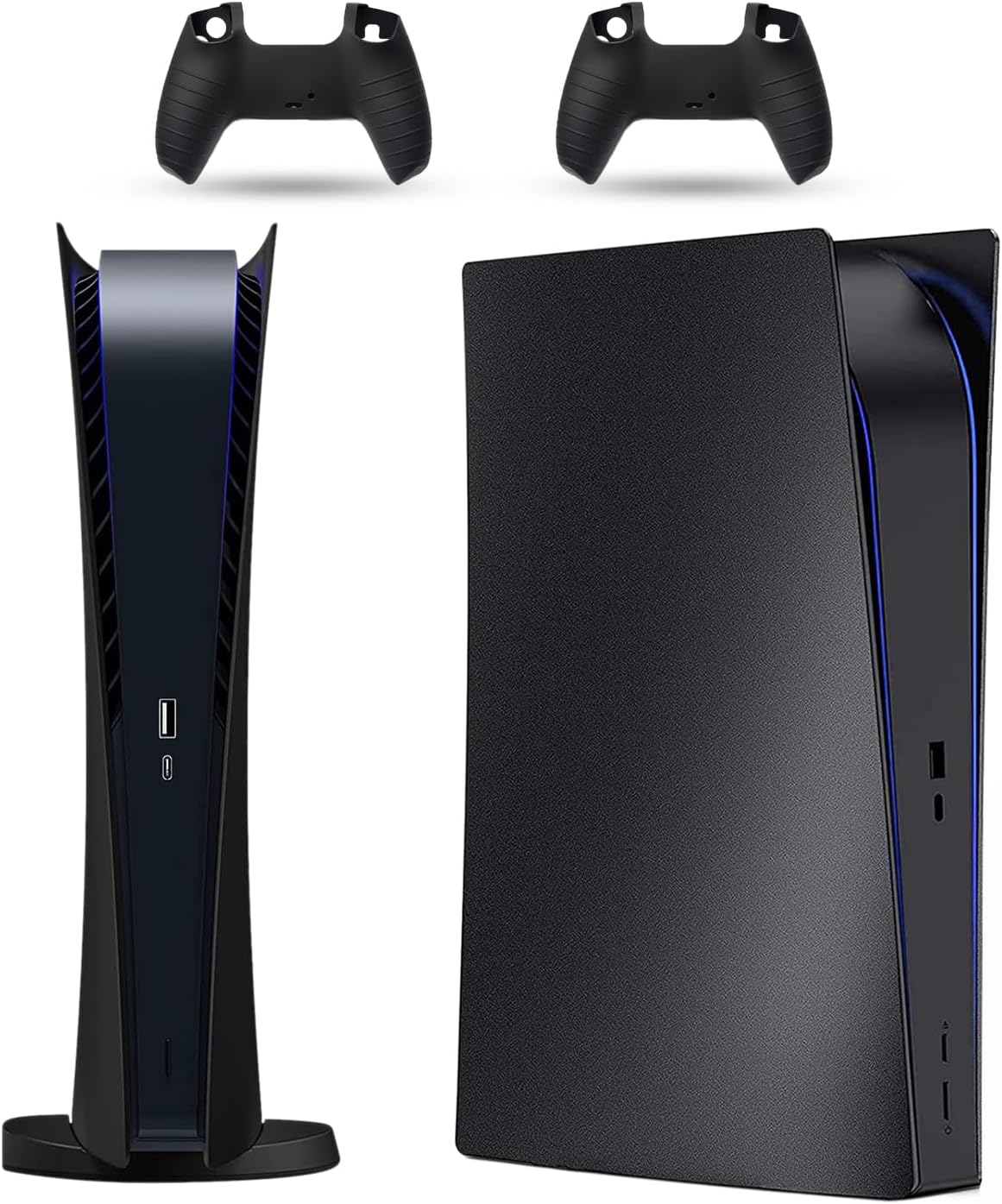 FACEPLATE COVER PARA PS5 DIGITAL EDITION PEYANZ + 2 COBERTORES DE CONTROLES - 1