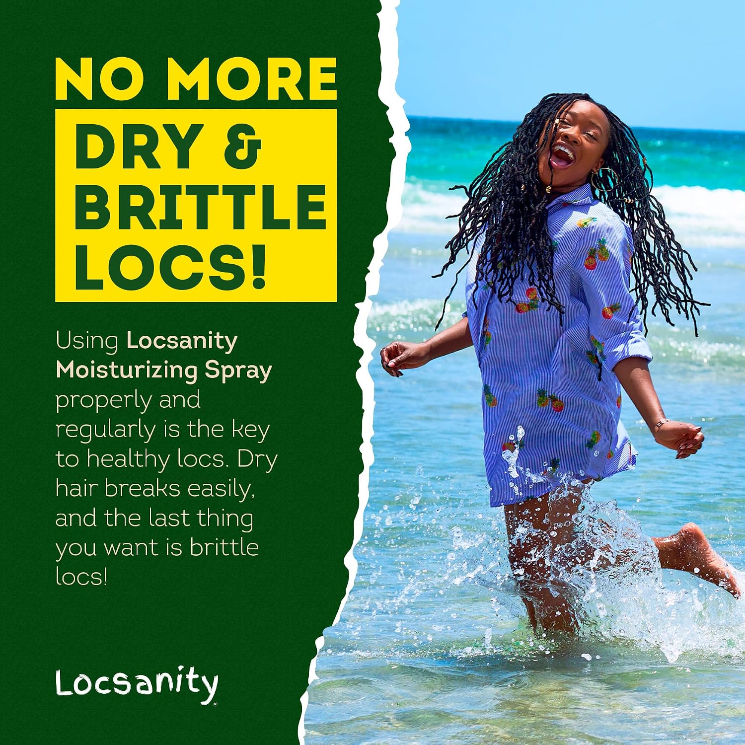 SPRAY HIDRATANTE LOCSANITY AGUA DE ROSAS Y MENTA PARA LOCS 12 FL OZ - 5