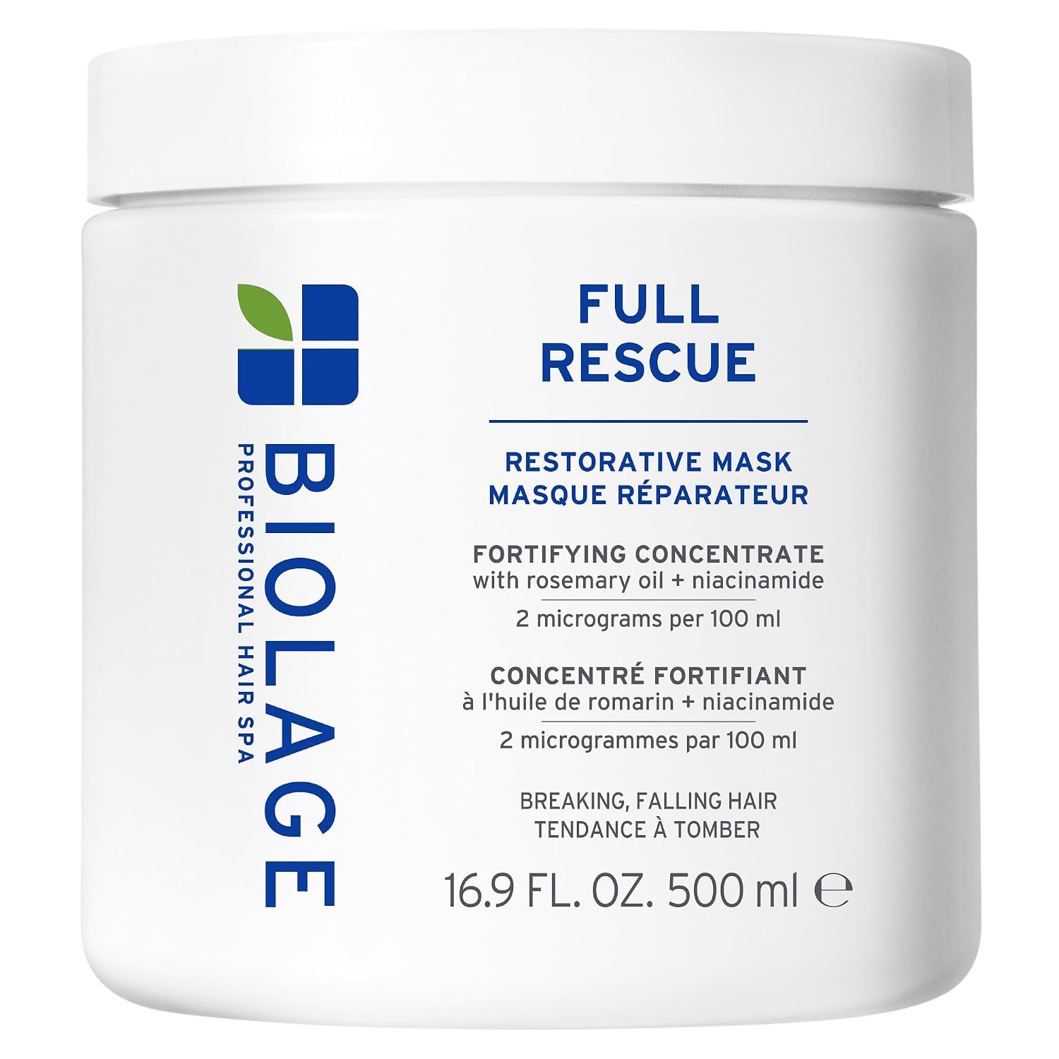 MASCARILLA CAPILAR BIOLAGE FULL RESCUE RESTORATIVE PARA CABELLO FINO 16.9 FL OZ - 1