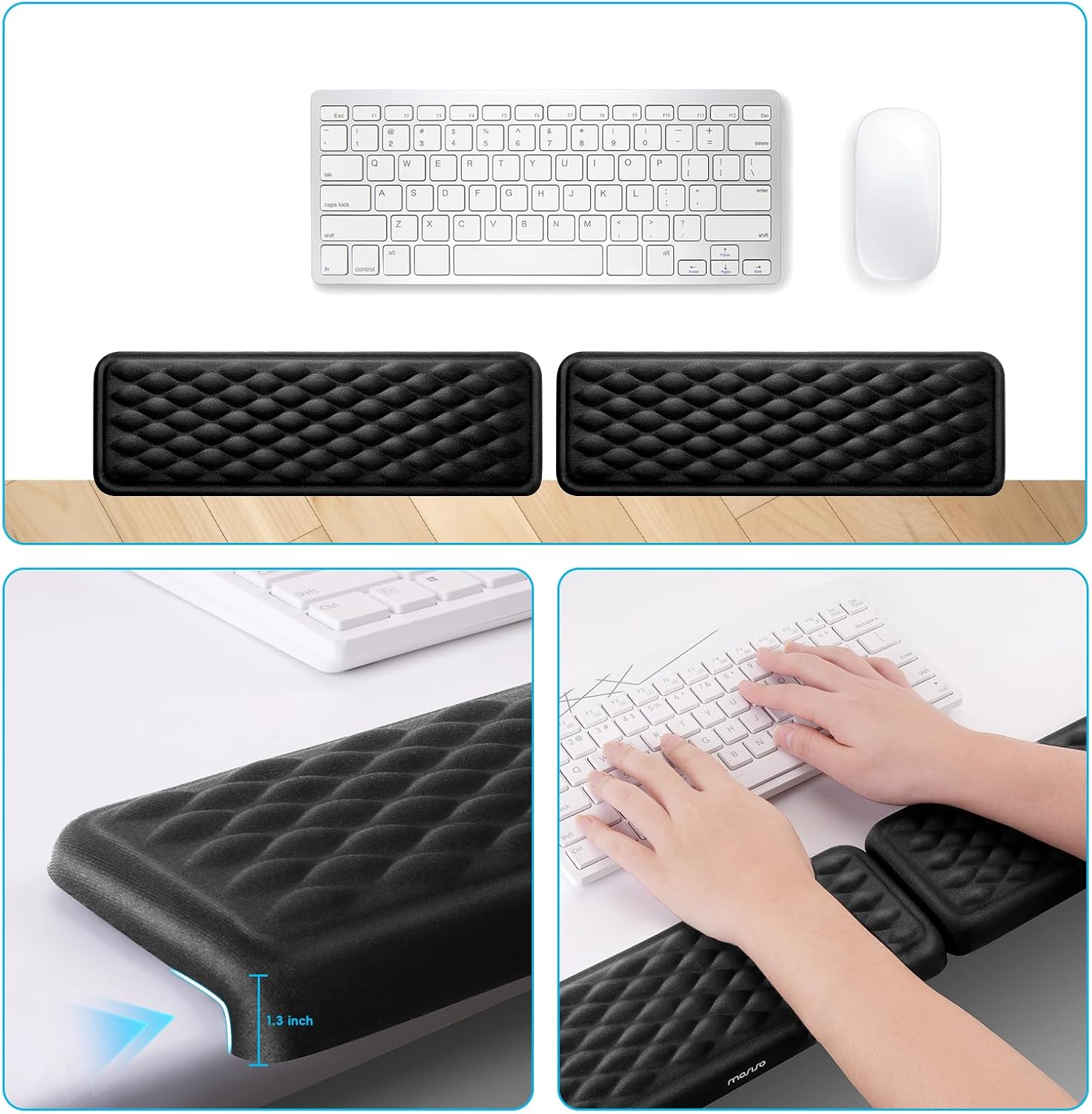 REPOSABRAZO MOSISO L-SHAPED DESK ELBOW PAD NEGRO - 5