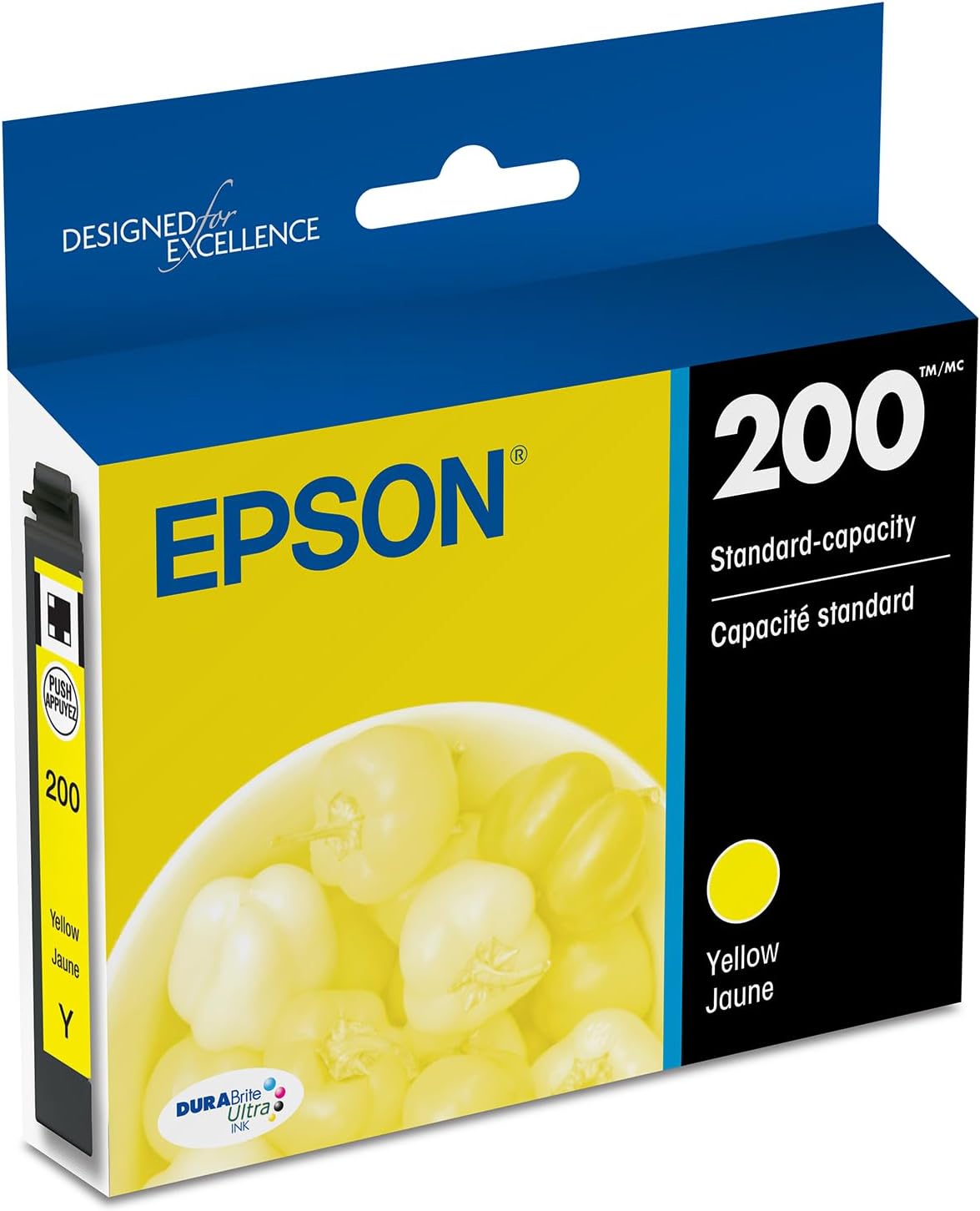 CARTUCHO DE TINTA EPSON 200 DURABRITE ULTRA AMARILLO T200420 - 1