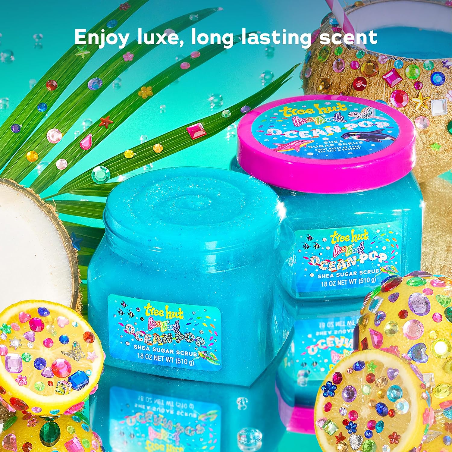 EXFOLIANTE CORPORAL TREE HUT OCEAN POP AZÚCAR 18 OZ - 2