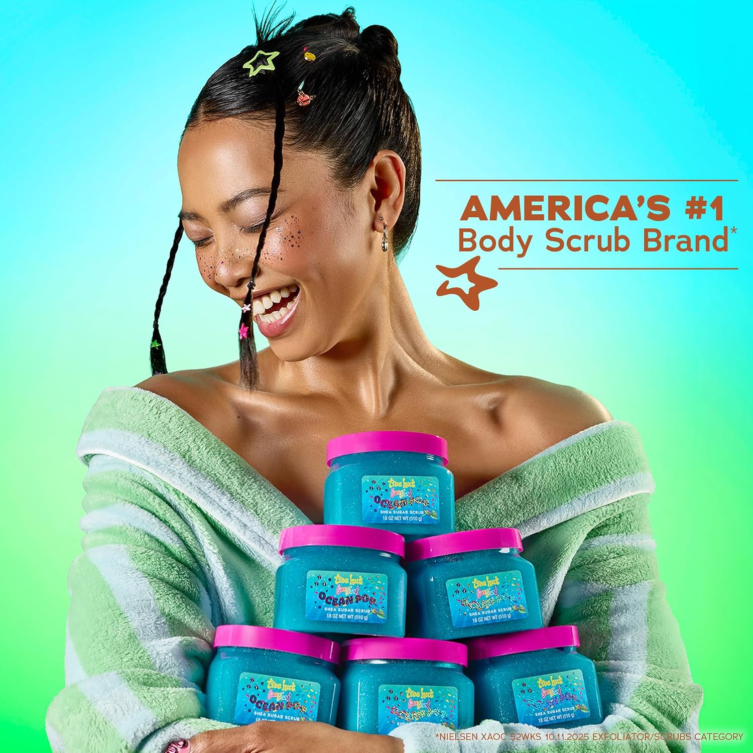 EXFOLIANTE CORPORAL TREE HUT OCEAN POP AZÚCAR 18 OZ - 4