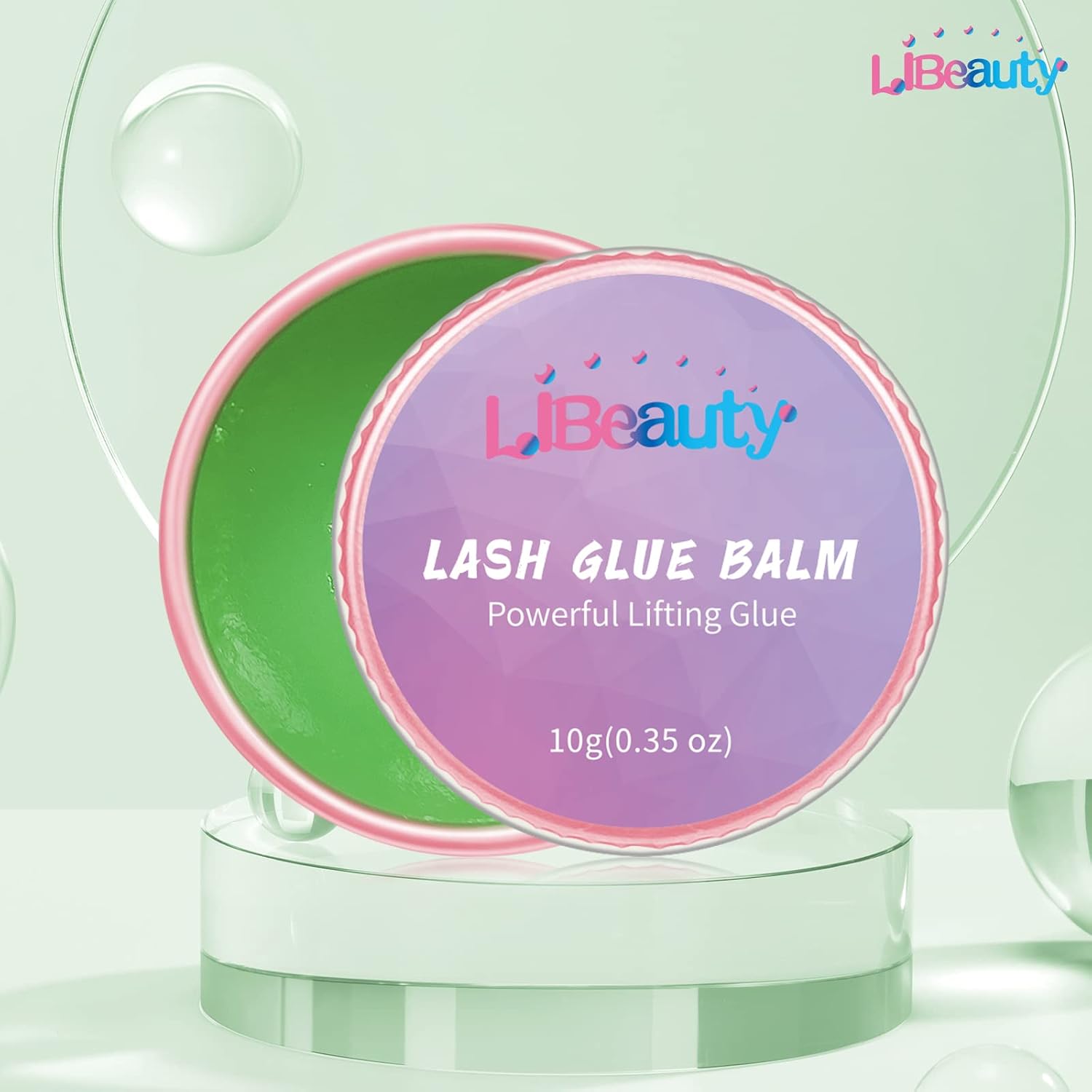 LIBEAUTY LASH LIFT GLUE BALM ADHESIVO PARA LIFTING DE PESTAÑAS VERDE MANZANA 10G - 4