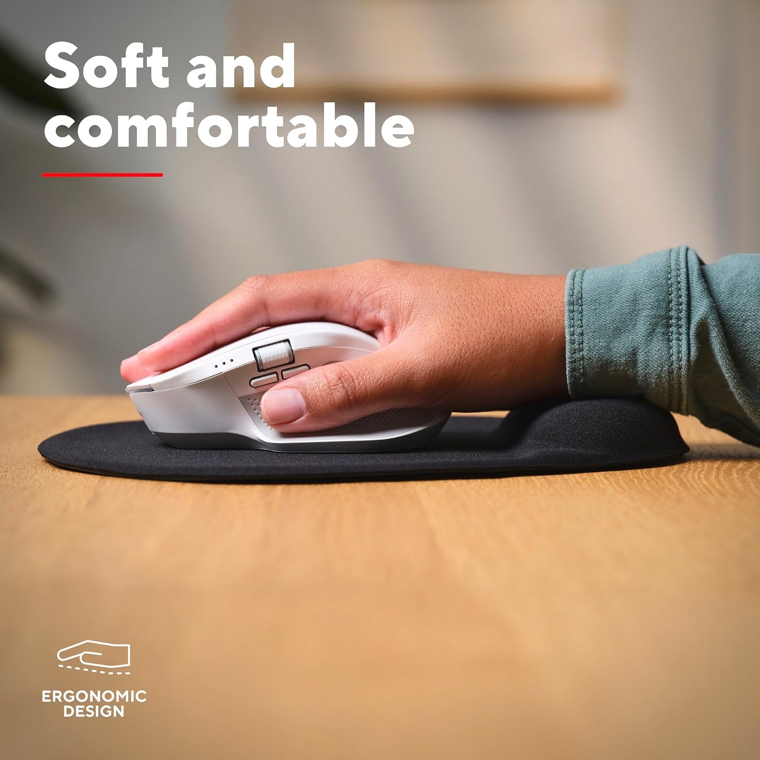 MOUSE PAD TRUST BIGFOOT GEL 230 X 195 MM NEGRO - 3