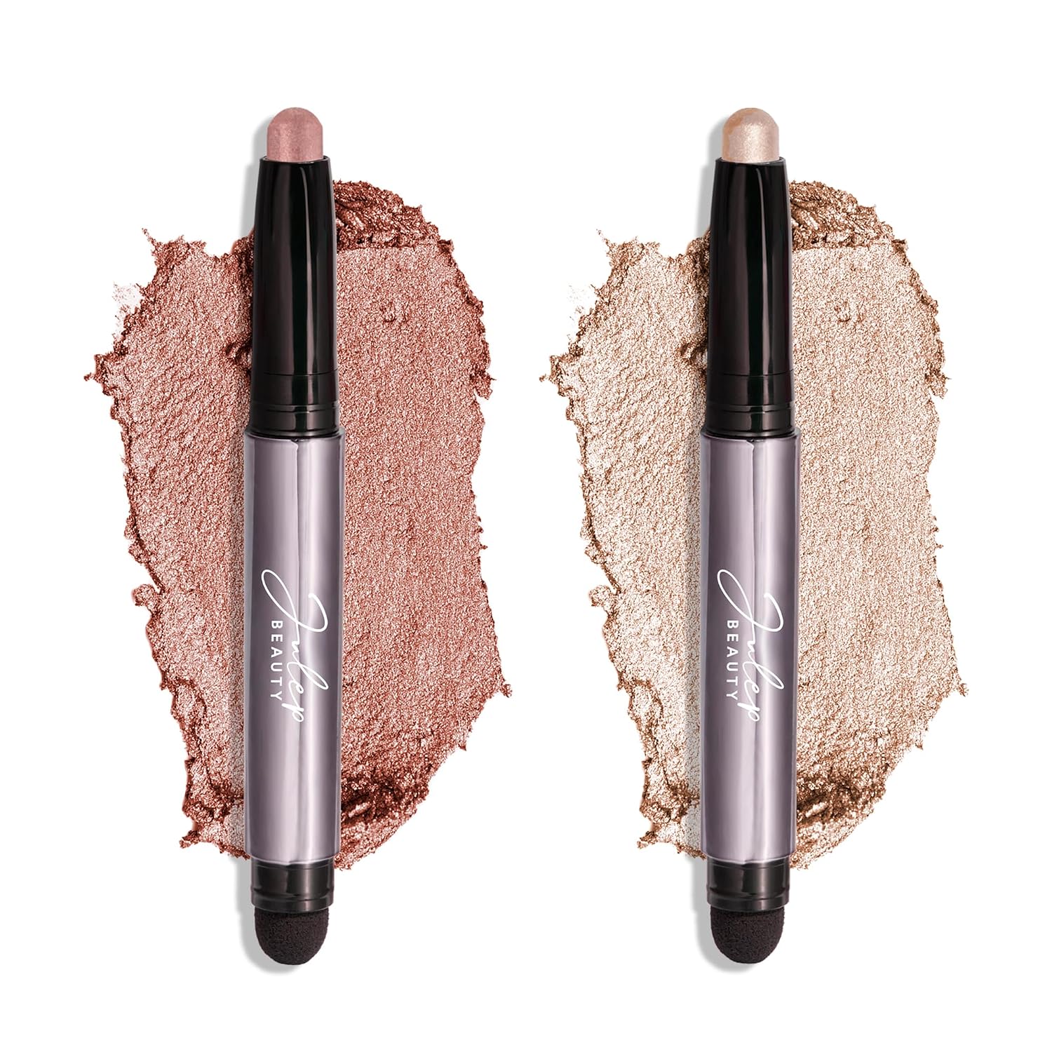 SOMBRA DE OJOS JULEP EYESHADOW 101 CRÈME-TO-POWDER STICK DUO PERLA Y ROSA SHIMMER - 1