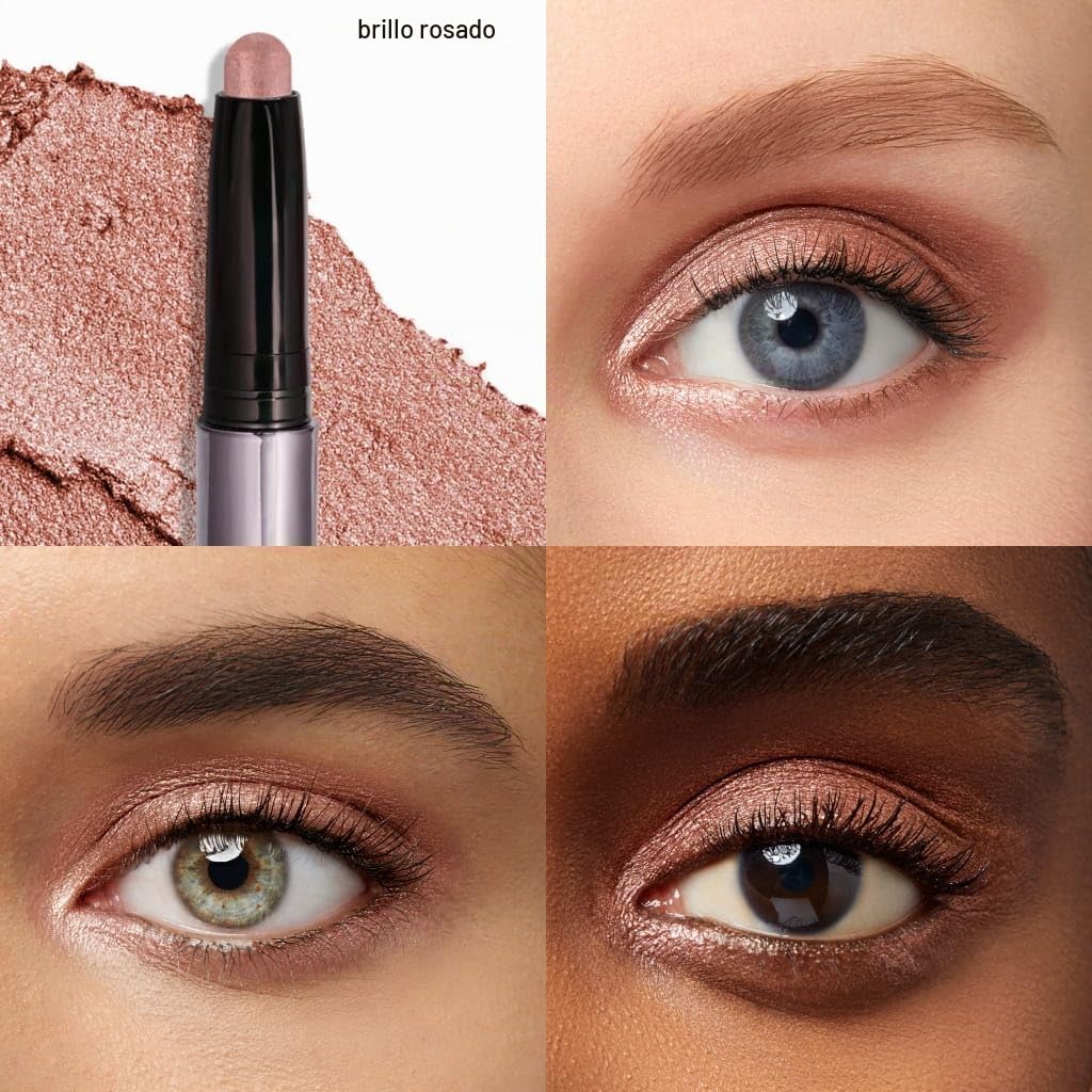 SOMBRA DE OJOS JULEP EYESHADOW 101 CRÈME-TO-POWDER STICK DUO PERLA Y ROSA SHIMMER - 2