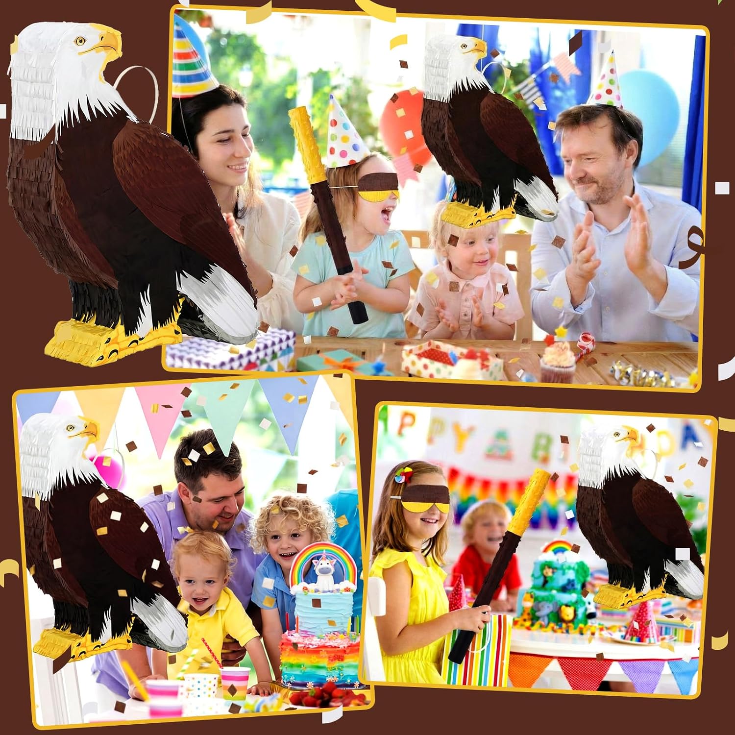 PIÑATA BUITRE CALVO SEENELLING PARA DECORACIÓN DE FIESTA - 2