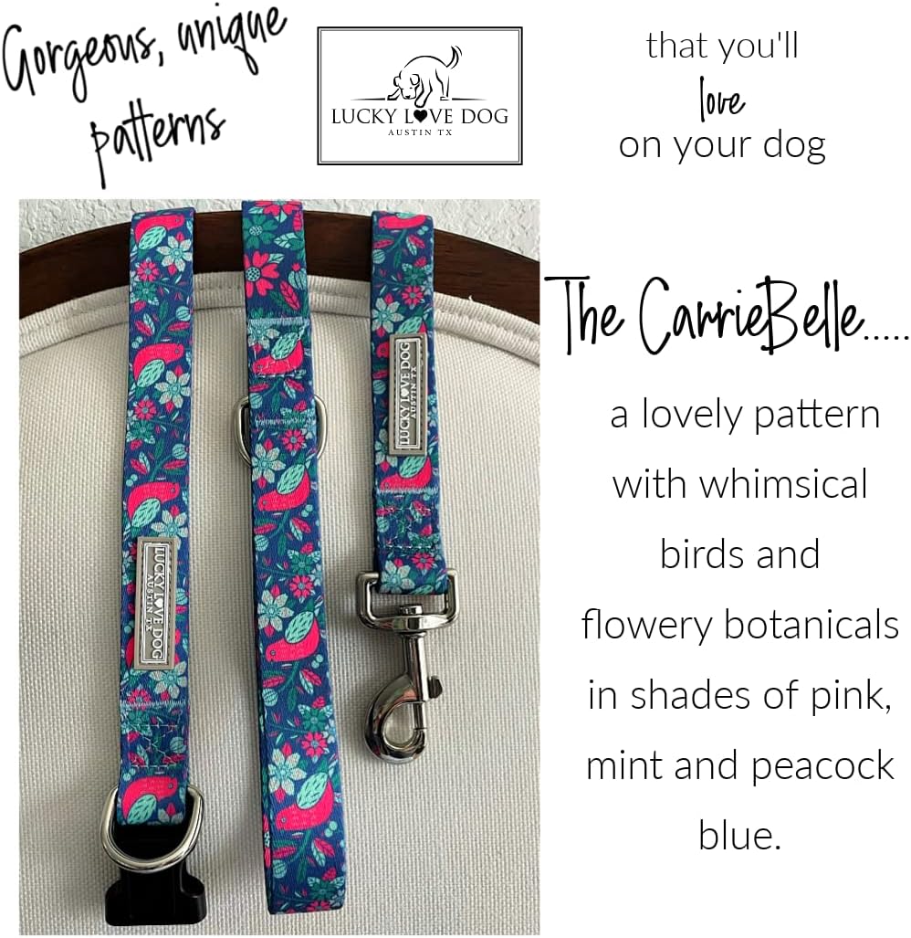 JUEGO DE COLLAR Y CORREA LUCKY LOVE DOG CARRIEBELLE PARA PERROS MEDIANOS - 4