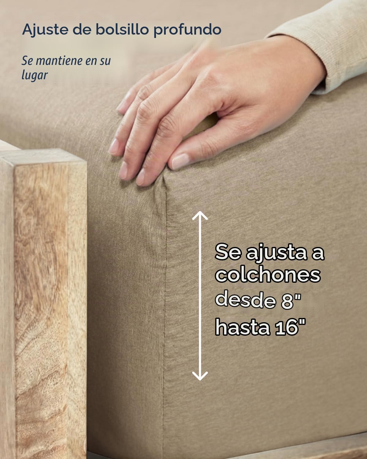 JUEGO DE SÁBANAS TWIN XL 3 PIEZAS MICROFIBRA BEIGE CGK UNLIMITED - 4