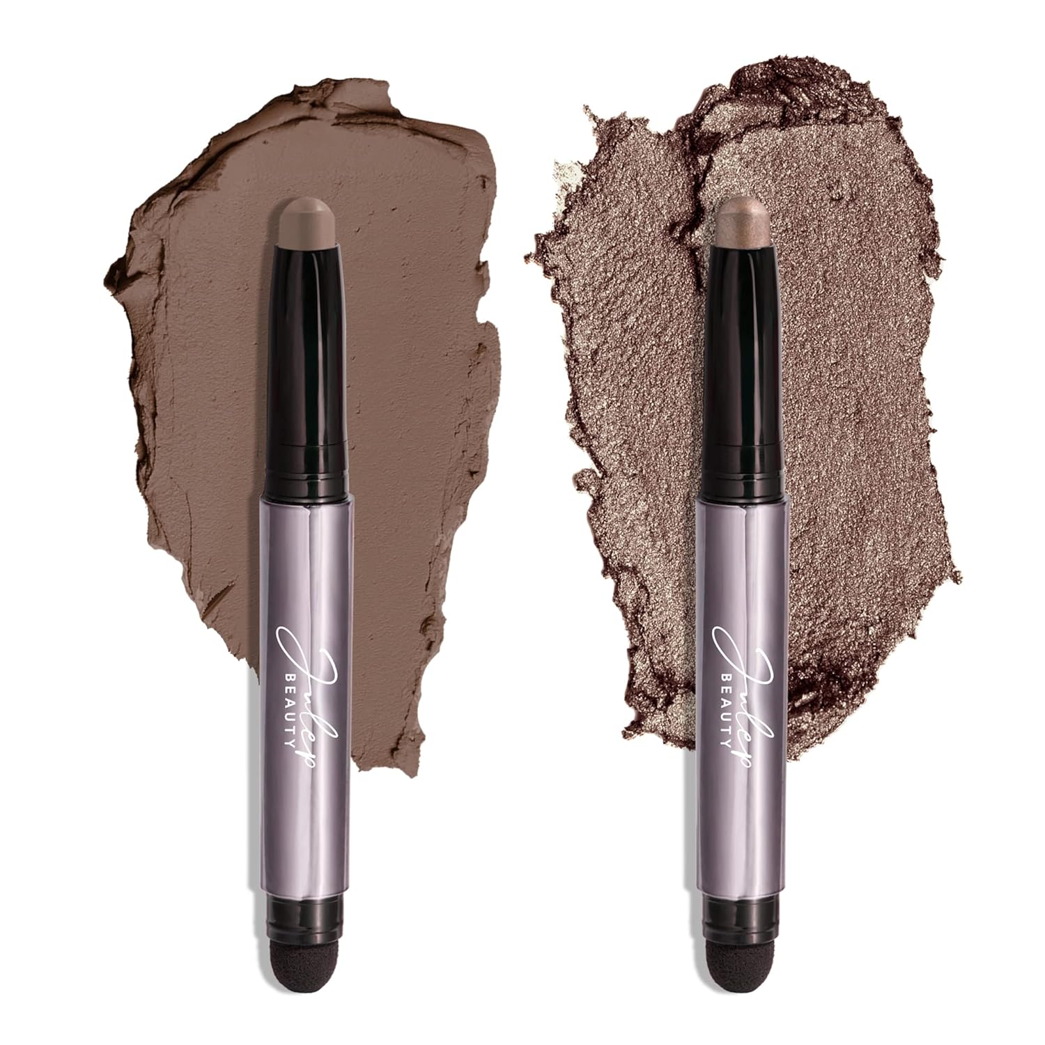 SOMBRA DE OJOS JULEP EYESHADOW 101 CRÈME-TO-POWDER STICK DUO TAUPE SHIMMER Y STONE MATTE - 1