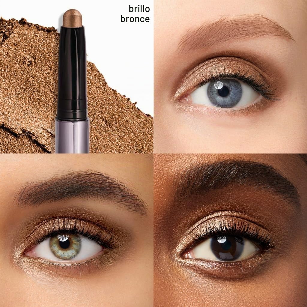 SOMBRA DE OJOS JULEP EYESHADOW 101 CRÈME-TO-POWDER STICK DUO BRONCE Y ORO CÁLIDO SHIMMER - 2