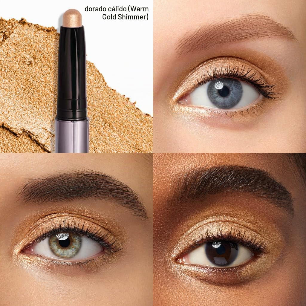 SOMBRA DE OJOS JULEP EYESHADOW 101 CRÈME-TO-POWDER STICK DUO BRONCE Y ORO CÁLIDO SHIMMER - 3