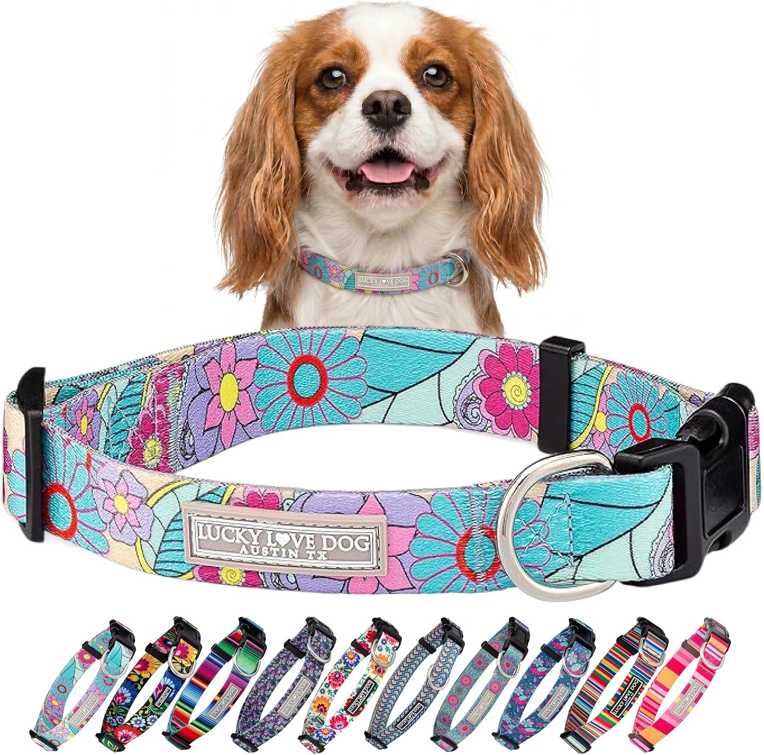 COLLAR AJUSTABLE LUCKY LOVE DOG CAROLINE PARA PERROS PEQUEÑOS - 1