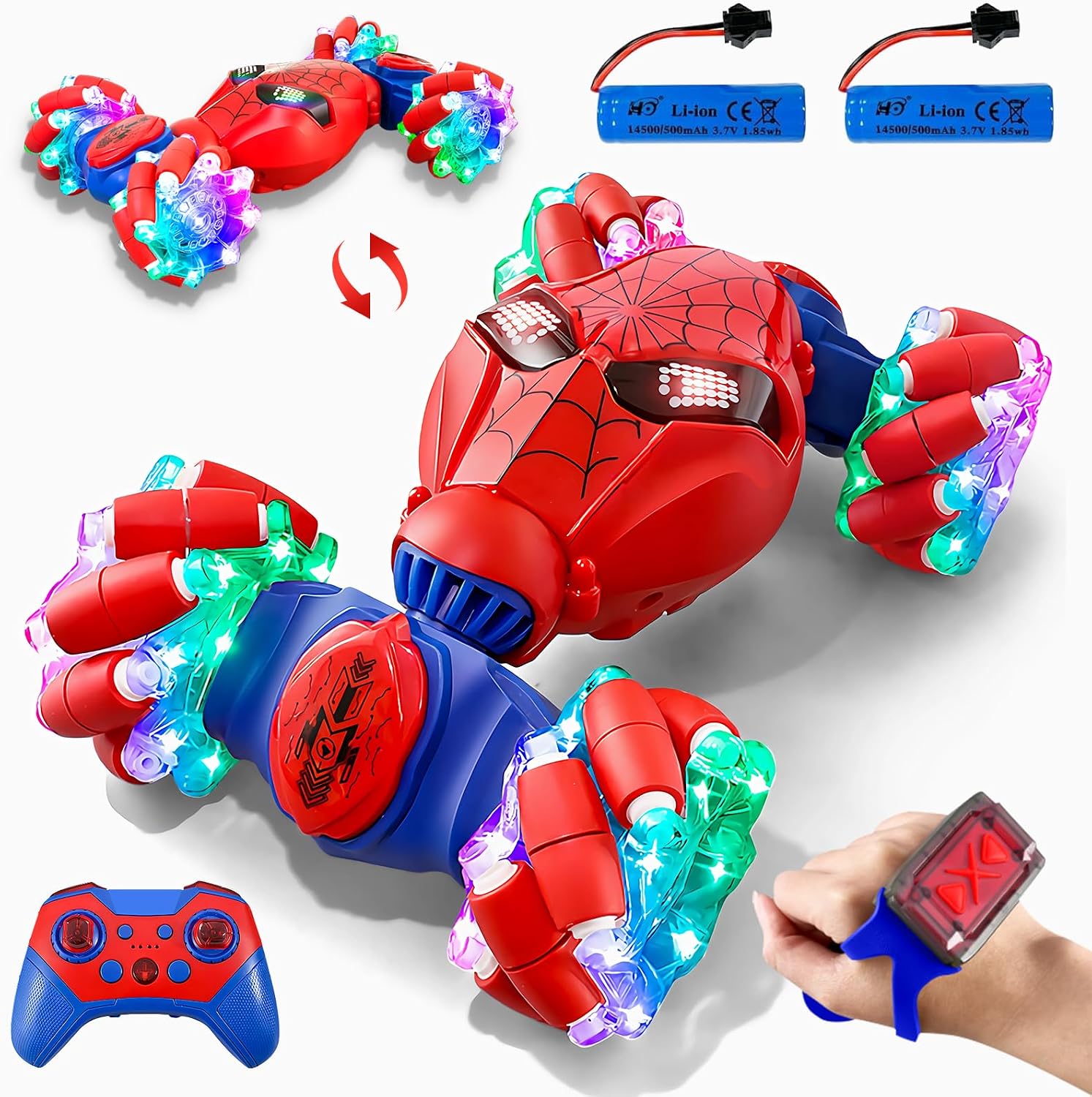 AUTO DE JUGUETE UUCOCO S-PIDER RC CON CONTROL POR GESTOS Y ROTACIÓN 360° - 1