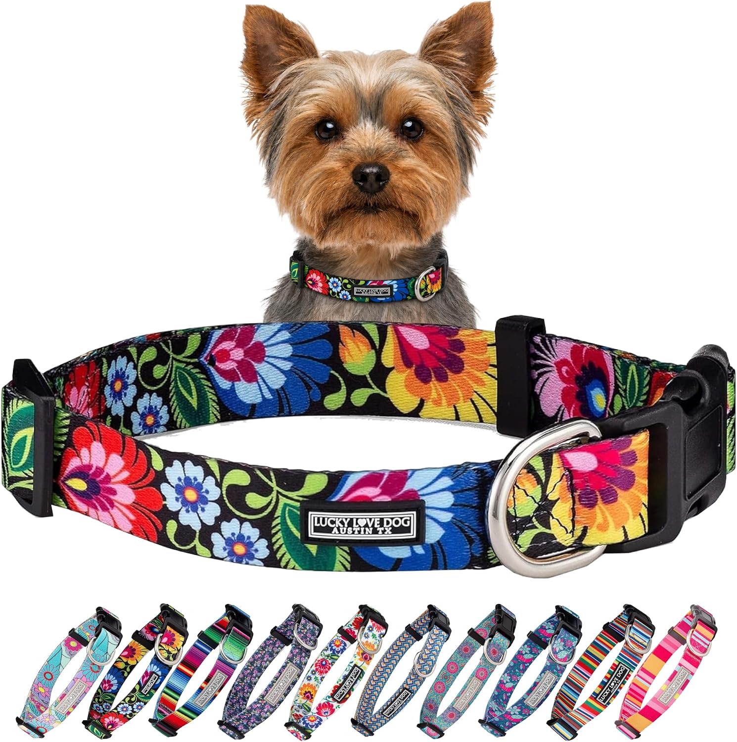 COLLAR LUCKY LOVE DOG BLACKBIRD PARA CACHORROS Y PERROS PEQUEÑOS TALLA XS - 1