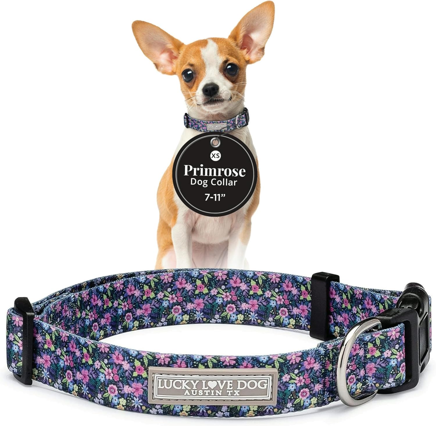 COLLAR PARA PERROS PEQUEÑOS LUCKY LOVE DOG PRIMROSE TALLA XS - 1