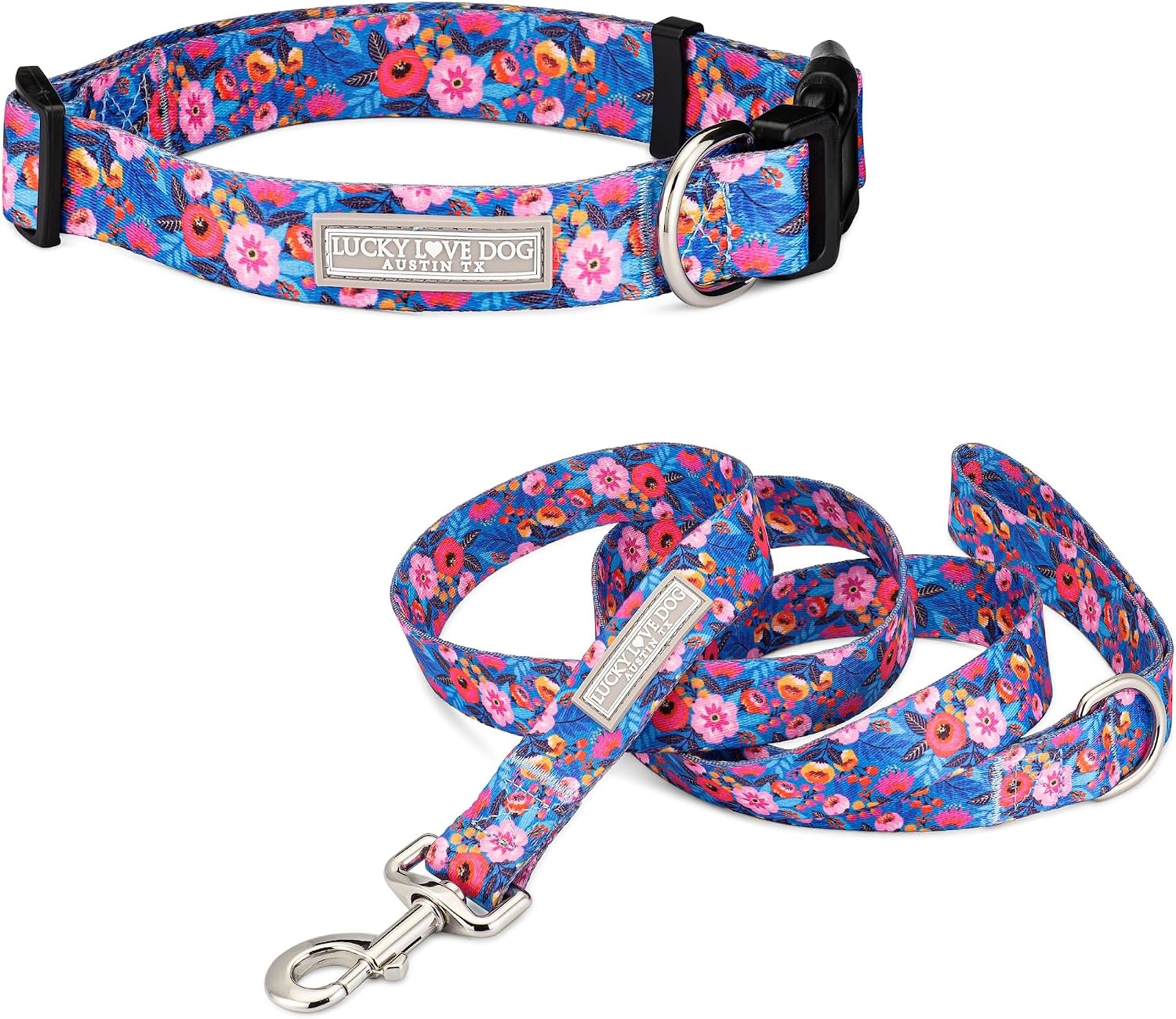 COLLAR Y CORREA LUCKY LOVE DOG ZUZU TALLA XL PARA PERROS GRANDES - 1