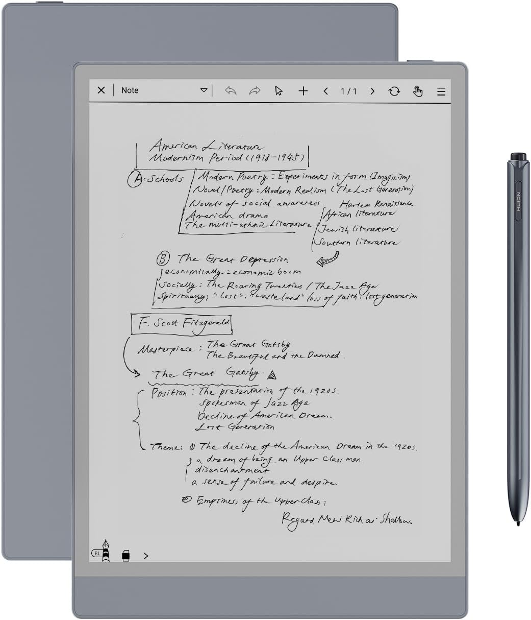 TABLET HUION INK EB1011 E INK 10.3' LIBRETA DIGITAL CON LÁPIZ INALÁMBRICO - 1