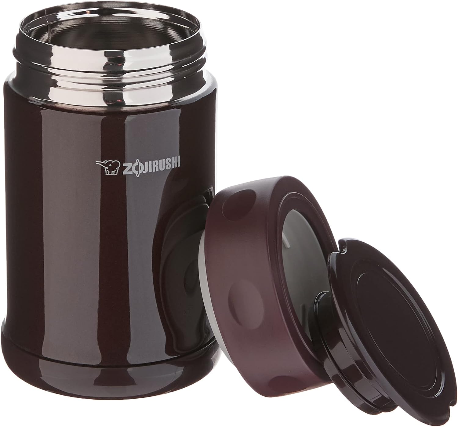 RECIPIENTE TÉRMICO ZOJIRUSHI ACERO INOXIDABLE MEDIANO MARRÓN OSCURO - 3