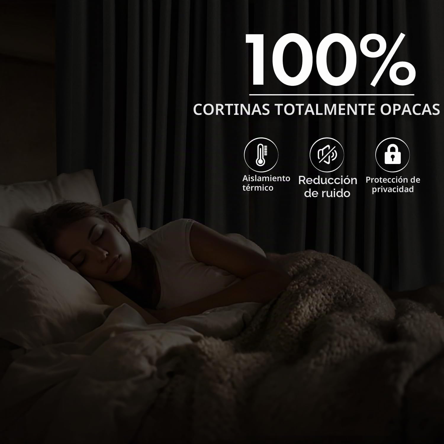 CORTINA DE TELA MIULEE FALL 100% BLACKOUT LINEN 40 X 96 PULGADAS TERRACOTA - 2