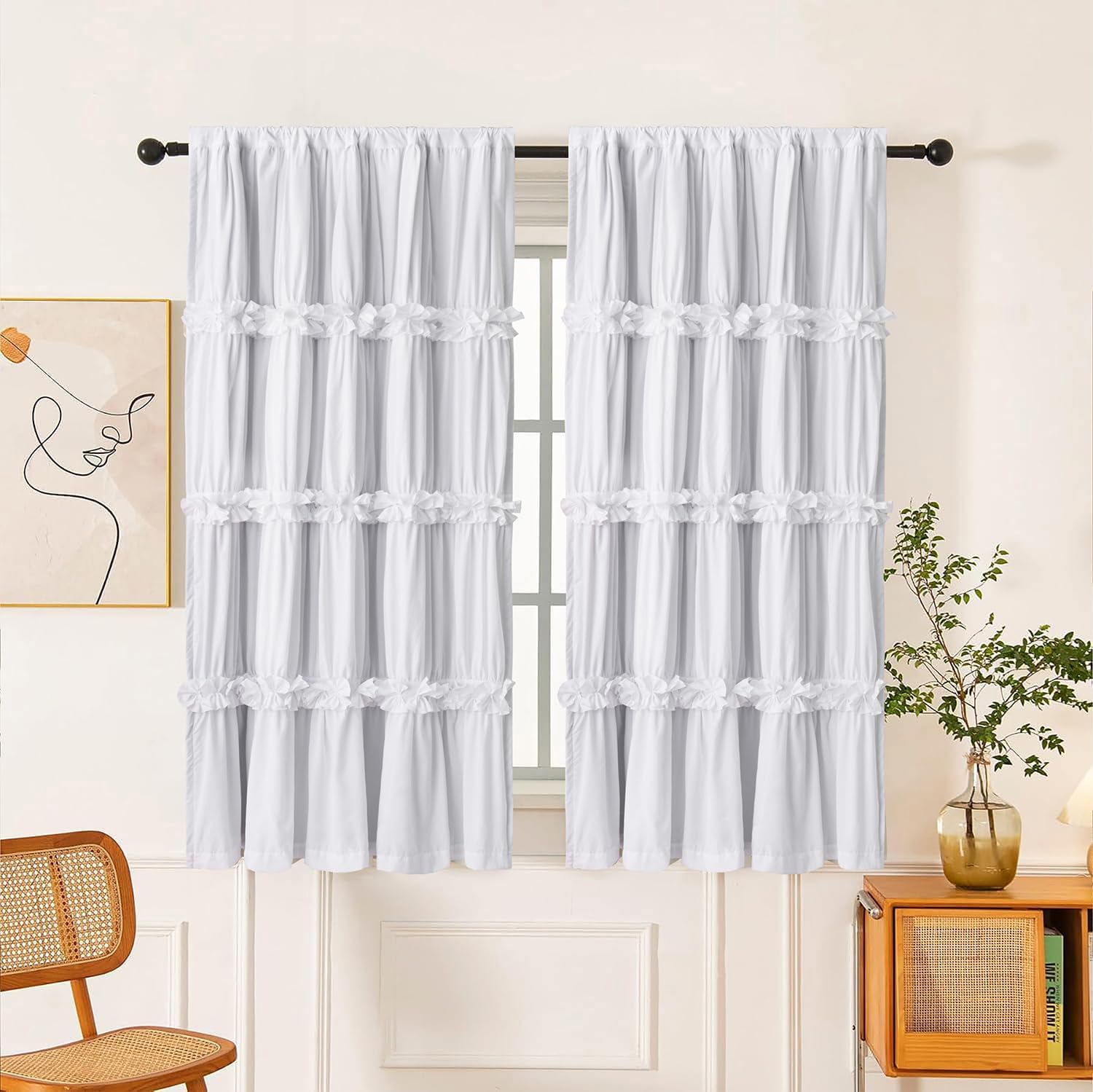 CORTINA DE TELA HOMECHOICE DECOR TÉRMICA AISLANTE 42' X 63' PAR - 1