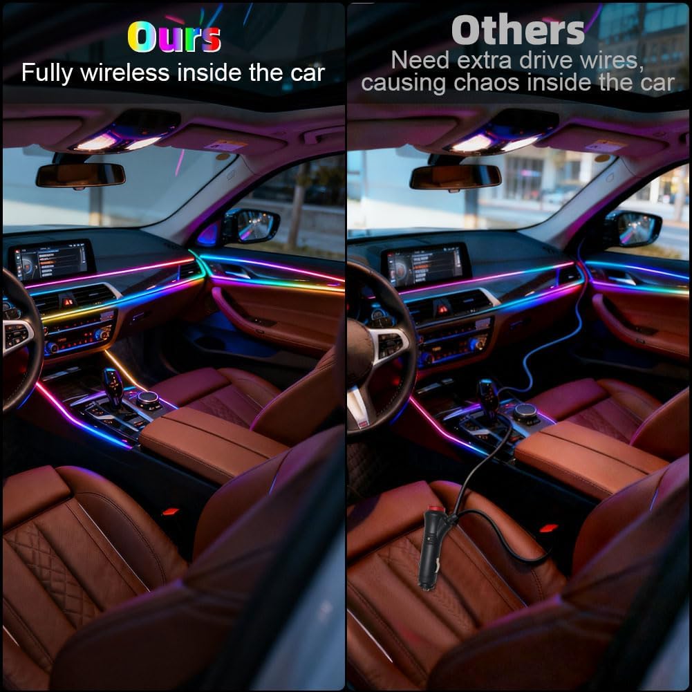 CINTA LED RGB PARA AUTO CON CONTROL POR APP Y MODOS DE LUZ SINCRONIZADA - 4