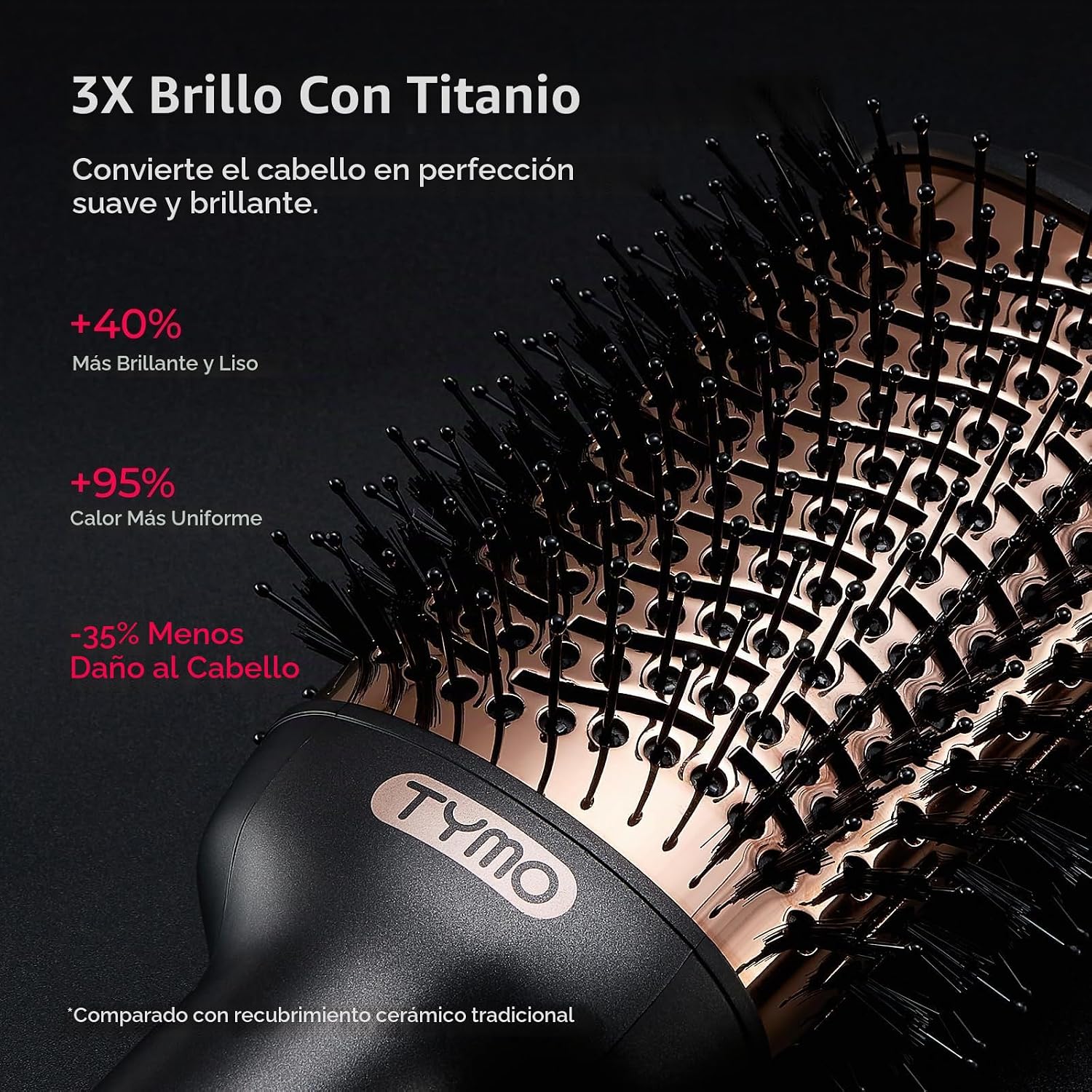 SECADORA DE CABELLO TYMO 4 EN 1 CON CEPILLO ALISADOR Y RIZADOR BARRIL 72MM - 3