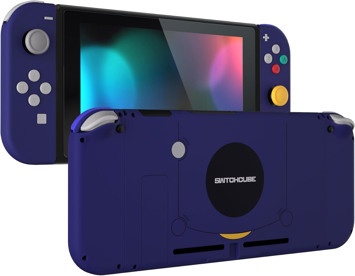KIT DE CARCASA DE REEMPLAZO EXTREMERATE PARA NINTENDO SWITCH ESTILO SWITCHCUBE CON BOTONES COMPLETOS - 1