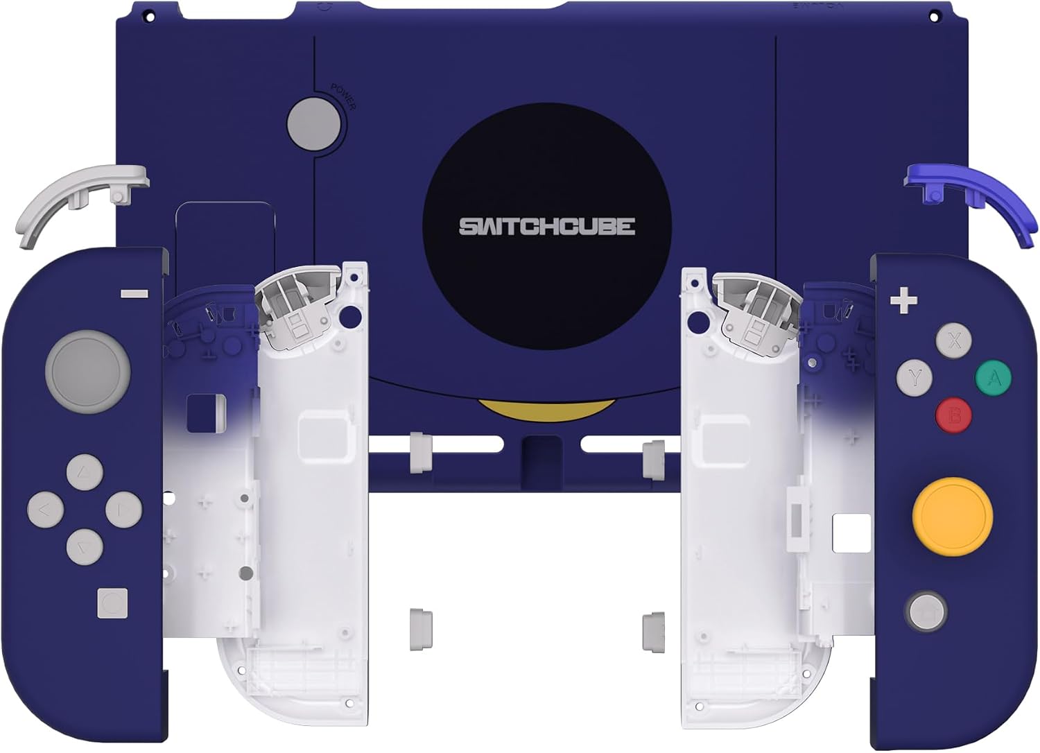 KIT DE CARCASA DE REEMPLAZO EXTREMERATE PARA NINTENDO SWITCH ESTILO SWITCHCUBE CON BOTONES COMPLETOS - 3