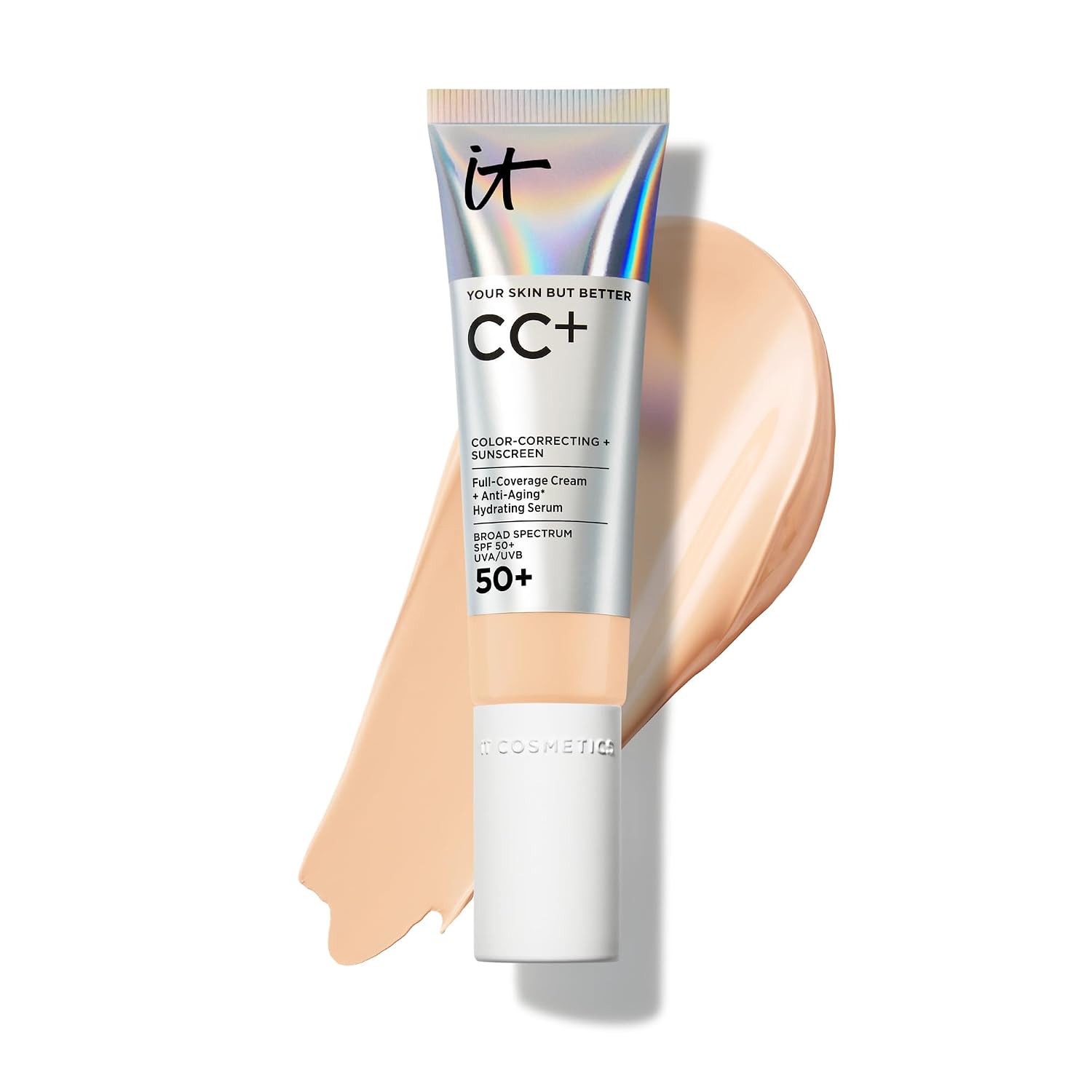 BASE DE MAQUILLAJE IT COSMETICS CC+ CREAM SPF 50+ COBERTURA COMPLETA ACABADO NATURAL - 1
