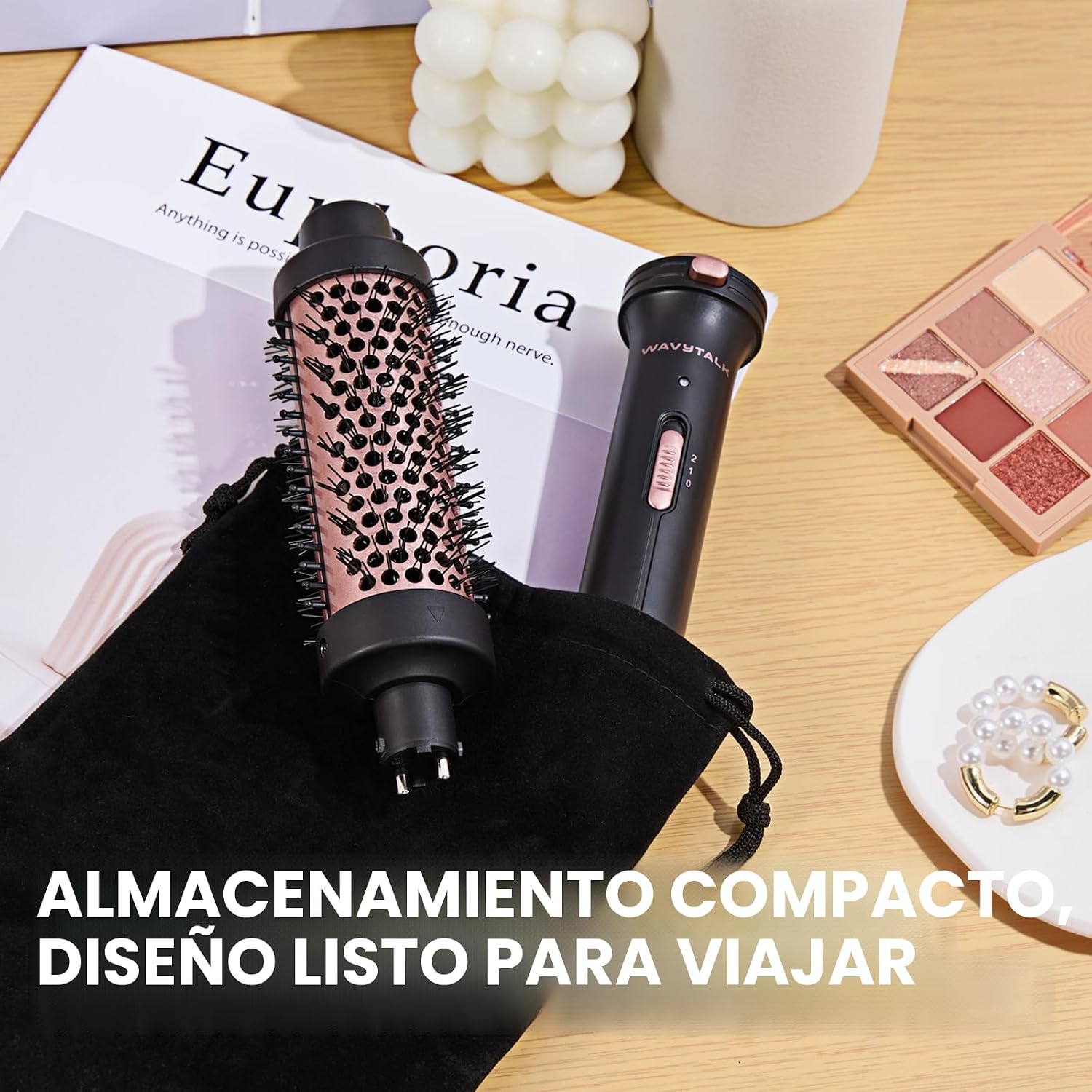 SECADORA DE CABELLO WAVYTALK THERMAL BRUSH 1.5' REDONDA CON CEPILLO DESMONTABLE - 5