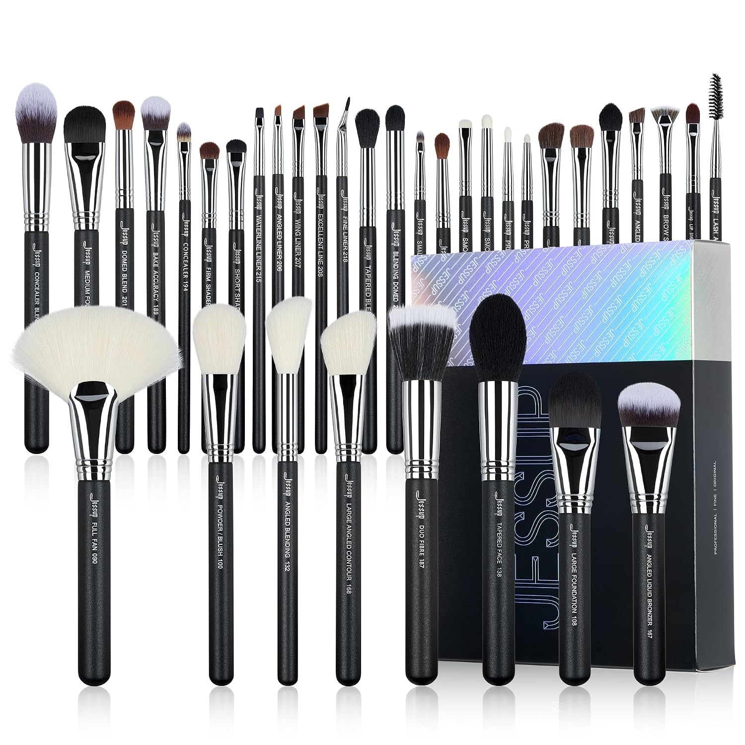 SET DE BROCHAS DE MAQUILLAJE JESSUP PROFESSIONAL 35 PIEZAS T342 - 1